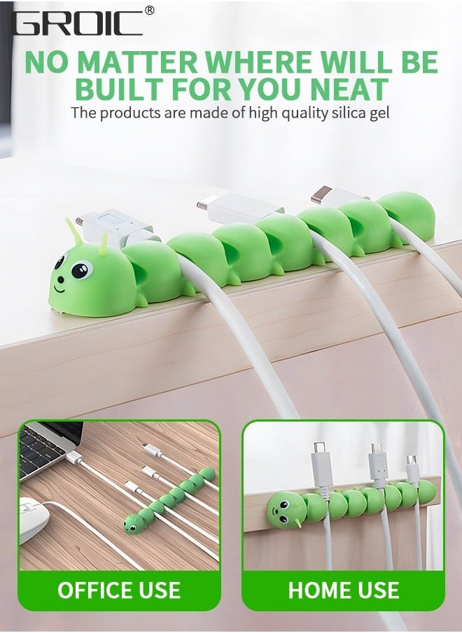 GROIC 2 Packs Cable Clips, USB Holder Wire Organizer, Cord Clips Organizer Management, Organizers, Cute for Home Office Desk and Car  - Image 3
