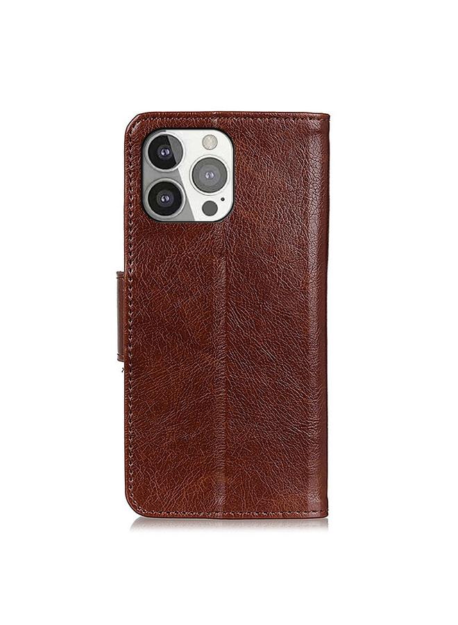Zaboon Case For iPhone 13 Pro Nappa Texture Horizontal Flip Leather Case with Holder & Card Slots & Wallet - Image 3