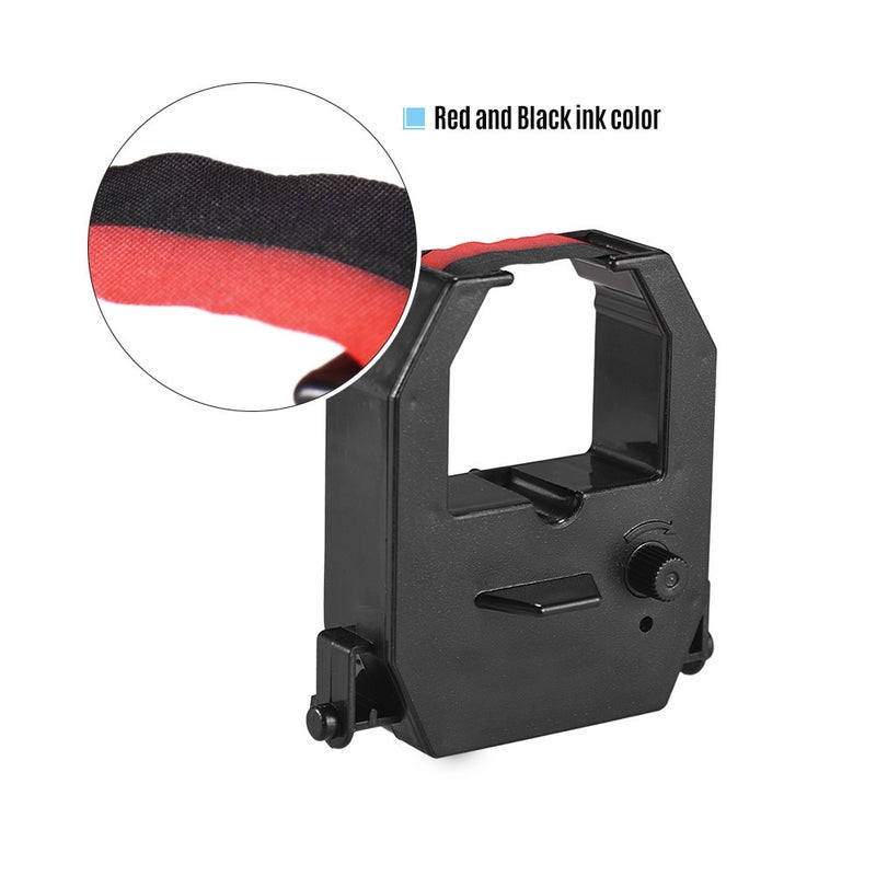 Time Clock Ribbon Cartridge Red Black Ink Colors for Office Electronic Time Clock Recorder Machine - Image 4
