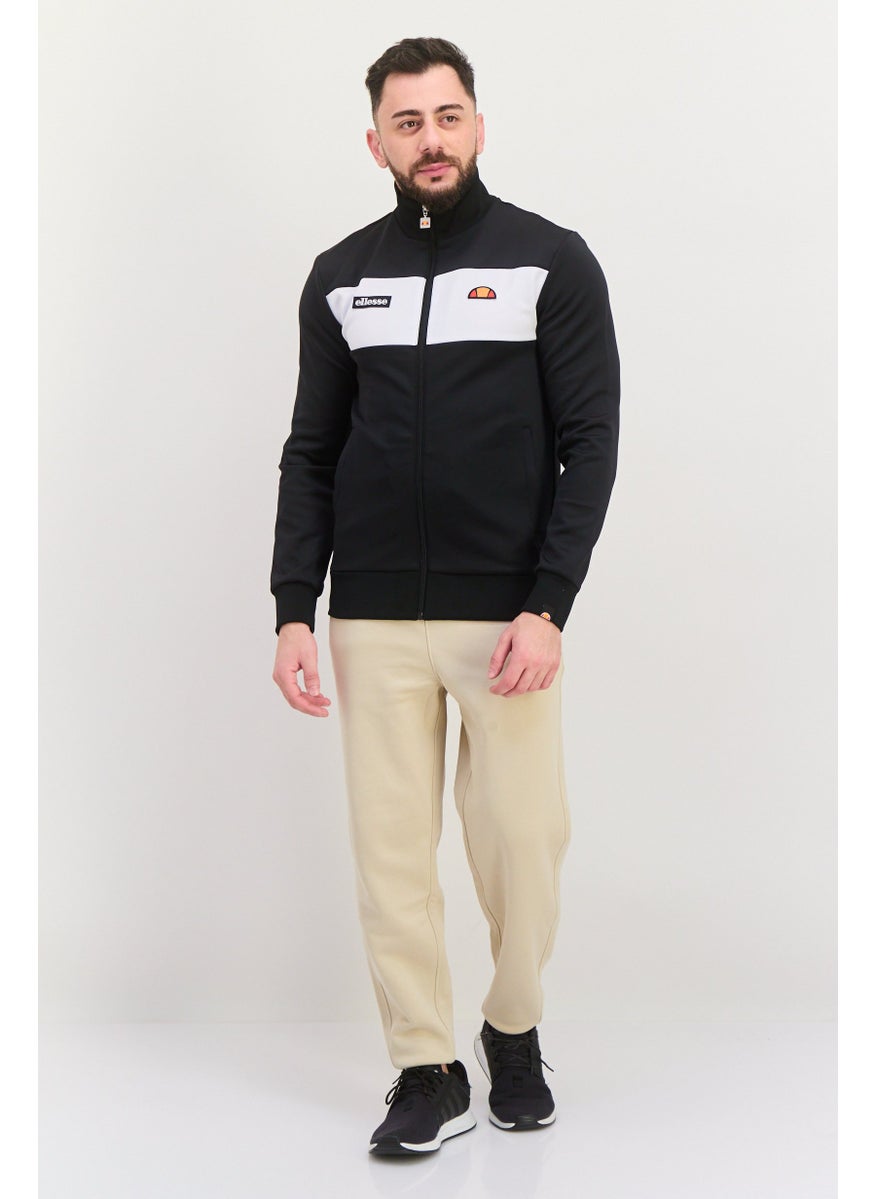 Ellesse Men Sportswear Fit Long Sleeve Training Track Sweatshirt, Black  - Image 4