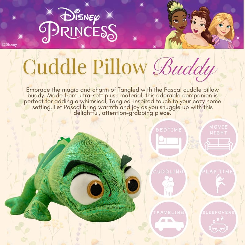 Franco Disney Princess Tangled Rapunzel Pascal The Chameleon, Bedding Super Soft Plush Cuddle Pillow Buddy, (Officially Licensed Product) by Franco - Image 2