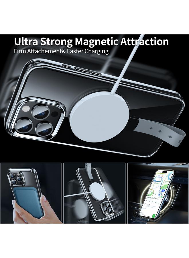Zaboon Case For iPhone 13 Pro Max Holder Hand Strap MagSafe Transparent Phone Case - Image 5