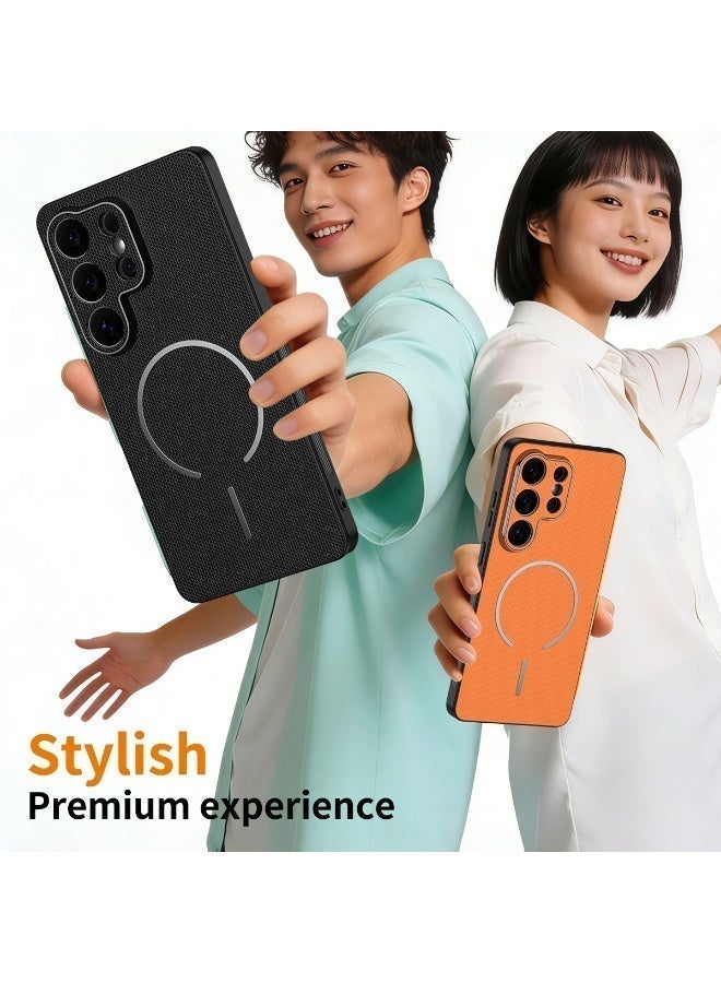 Magnetic Wireless Charging Phone Case for Samsung Galaxy S25 Ultra, Anti-Fingerprint, Comfortable     Touch - Image 5