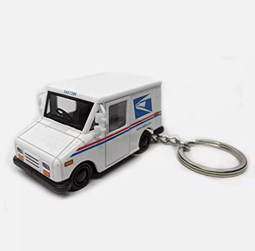 KinsFun 📬KiNSMART Die Cast 2.5 Inch United States Postal Service Truck USPS Grumman LLV 1:72 Scale 2.5in Key-Chain - Image 1
