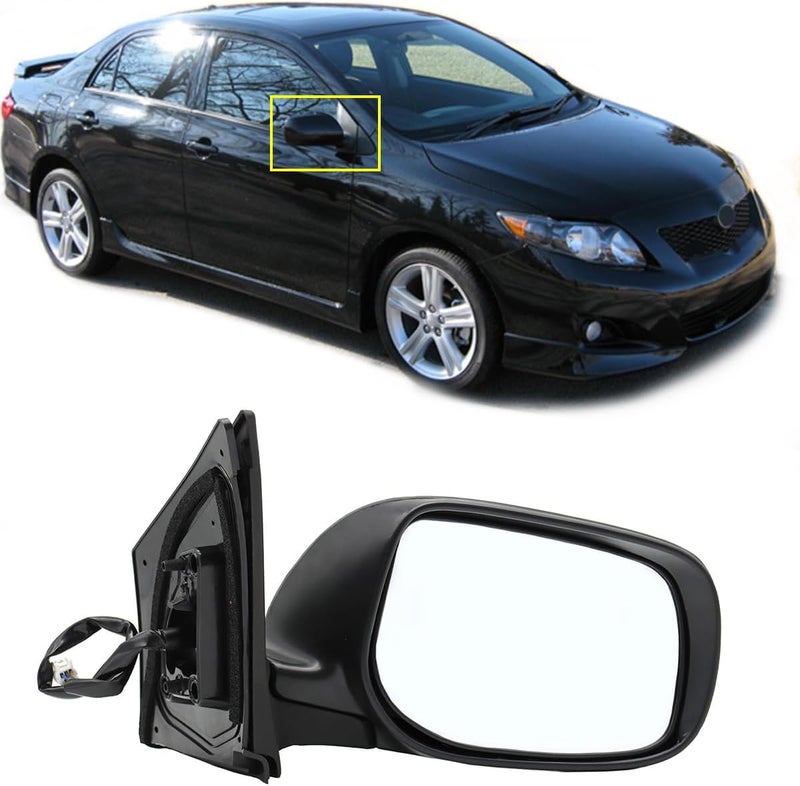 Passenger Side Door Mirror Fit for 20092013 Toyota Corolla Glass Door View Mirror Passenger Right
