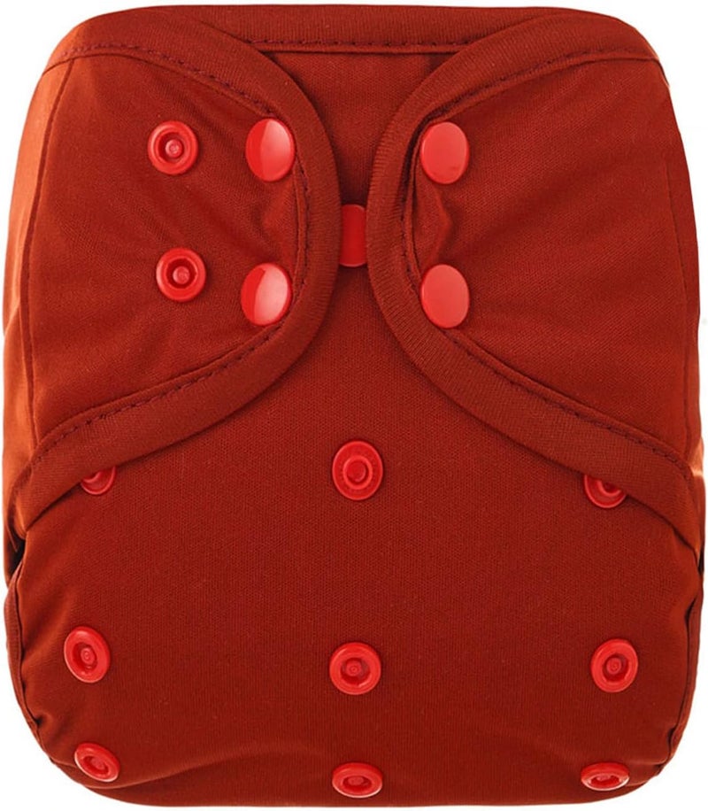 OsoCozy One Size Cloth Diaper Covers - Adjustable Snap Fit & Double Leg Gussets for Baby Boys & Girls from 8-35 Pounds. Use with Prefold, Flat or Fitted Cloth Diapers or Snap-in Inserts. - Image 1