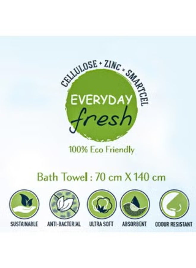 منشفة استحمام ميكروفايبر منشفة شاطئ ميكرو فايبر منشفة استحمام ناعمة ومتينة 70*140 سم رمادي - Image 5