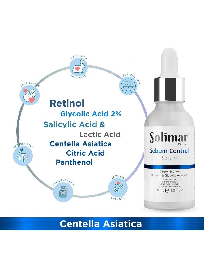 SOLIMAR PARIS Sebum Control Serum 30ml, Solution to manage mild to moderate acne and balance Sebum production - Image 4