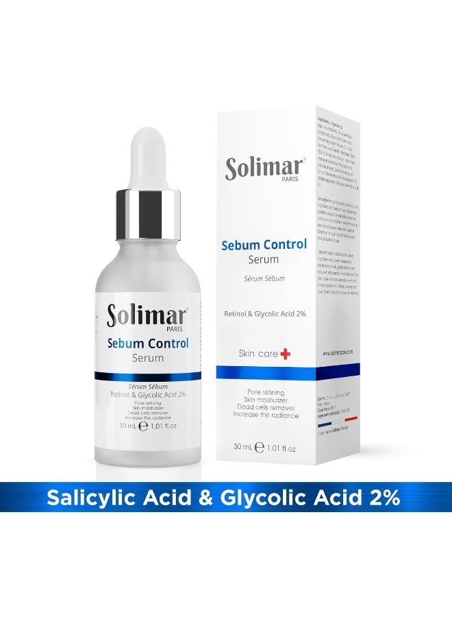 SOLIMAR PARIS Sebum Control Serum 30ml, Solution to manage mild to moderate acne and balance Sebum production - Image 2