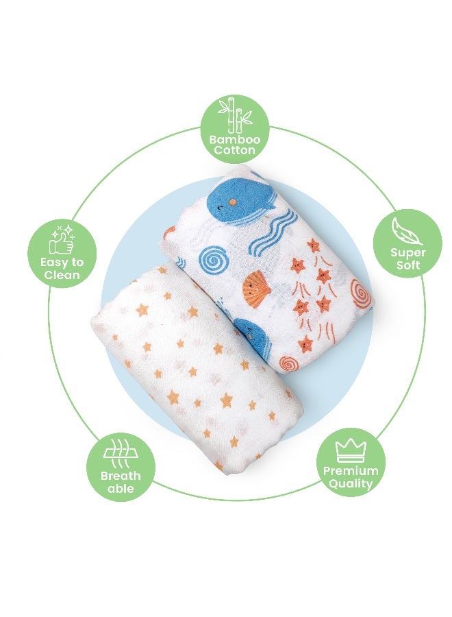 Nuluv Whale Swaddle Wrap - Pack of 2 - Image 5