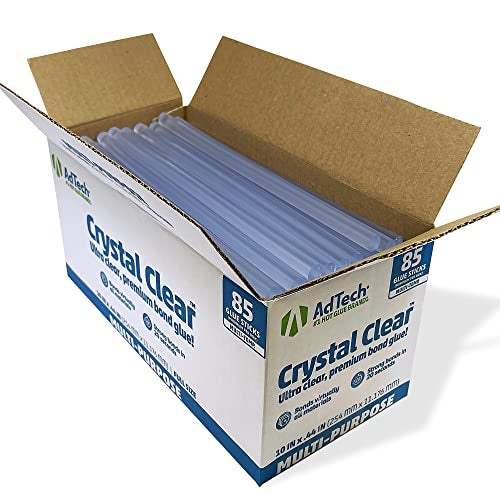 AdTech Hot Glue Sticks 10" Full Size, Clear, 85 Sticks - Image 1