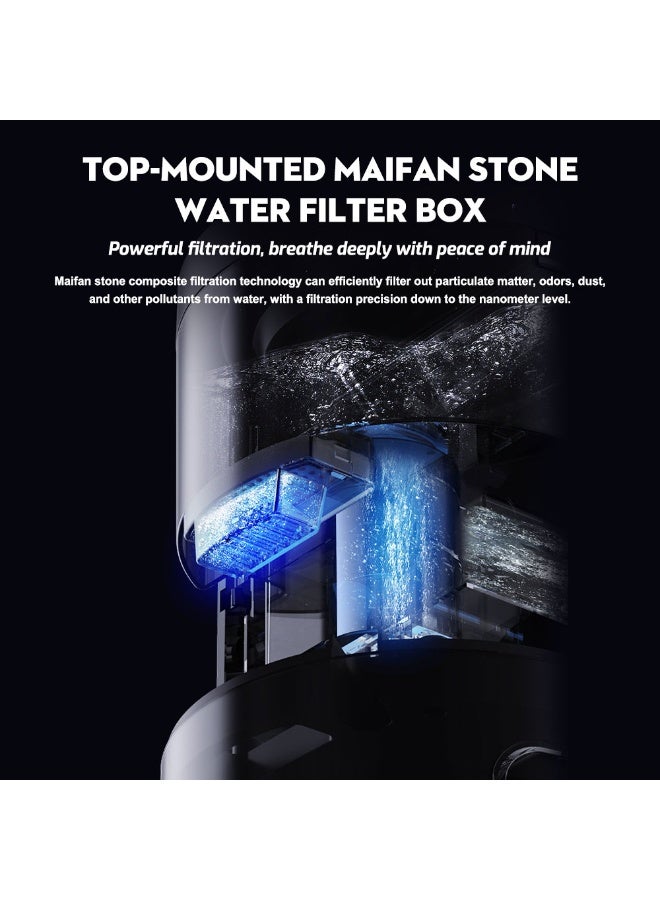 ET-LIFE 9L Smart Humidifier -  Large Room, Covers 645 sqft, Top Fill Cool Mist with Remote Control & LED Display, Auto Shut-Off, Essential Oil Tray & UV Sterilization, 360° Nozzle, Quiet YF2508 - Image 2