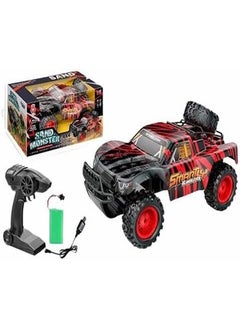Generic Sand Monster Red Vehicle 4x4 1/10 with Remote Control - 699-188 