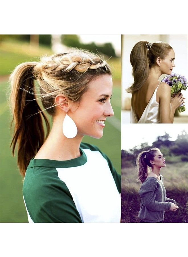 vanow Ponytail Holders, Ponytail Volume Enhancer, Bump it Hair Accessory, Crystal Transparent Filled Ponytail Hairstyle Aid, Fashion Hair Bun Maker, Magic Hair Styling Perfect Ponytail Tool for Women Girls - Image 3