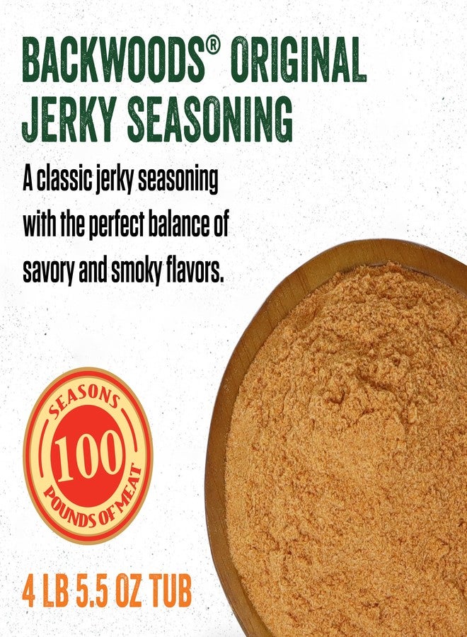 LEM Products Backwoods Original Jerky Seasoning, Ideal for Wild Game and Domestic Meat, Seasons Up to 100 Pounds of Meat, 4 Pound, 5.5 Ounce Bucket with Pre-Measured Cure Packet Included - Image 3