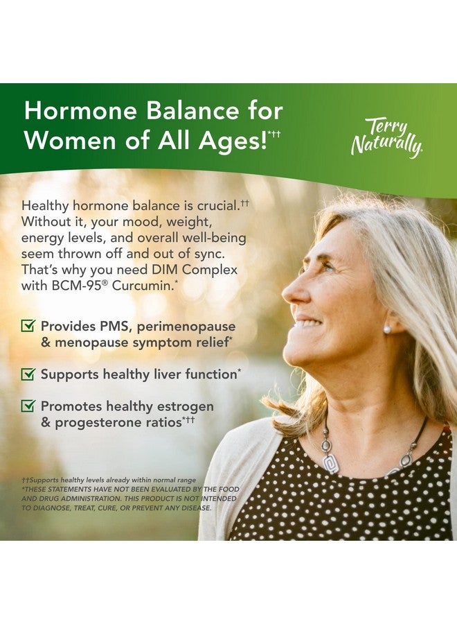 Terry Naturally Dim Complex 30 Capsules Support Hormone Balance For Women Of All Ages With Bcm95 Curcumin Nongmo Vegan Gluten Free 30 Servings - Image 4
