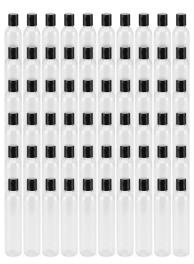 LEXININ 60 Pack 4 Oz Clear Plastic Bottles with Flip Caps, Plastic Travel Empty Bottles, Transparent Refillable Containers for Shampoo, Cream - Image 1