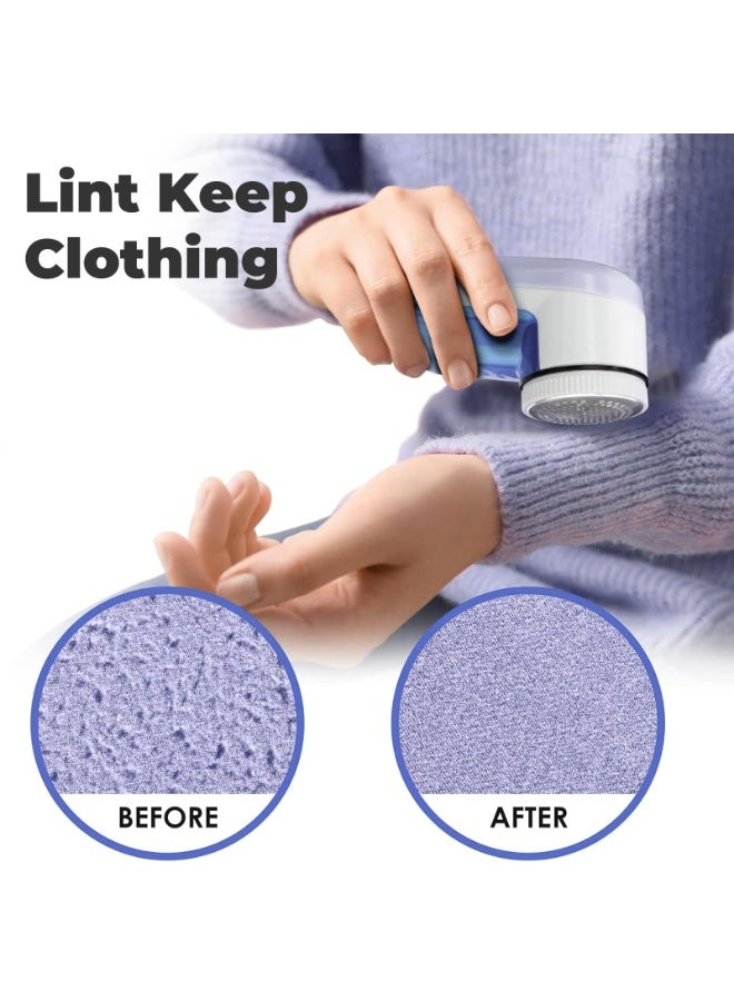 NajmStyle Fabric Shaver,Rechargeable Lint Remover Sweater Defuzzer with 3 Free Extra Blade and More Powerful,Bobble Remover for Clothes - Image 2
