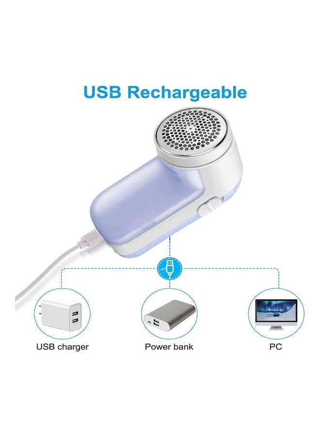 NajmStyle Fabric Shaver,Rechargeable Lint Remover Sweater Defuzzer with 3 Free Extra Blade and More Powerful,Bobble Remover for Clothes - Image 5