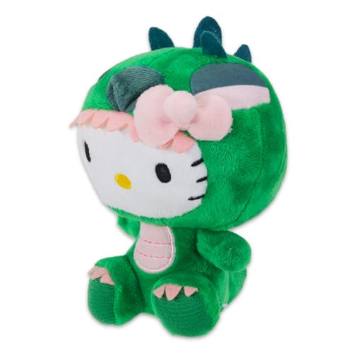 Sanrio Hello Kitty Plushie Set Bundle with 65 Plush Doll in a Dragon Costume Plus Stickers Tattoos More Hello Kitty Plush Toy Stuffed Animal - Image 5