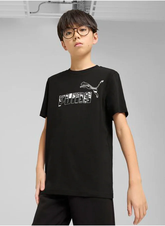 بوما Youth Essential Camo T-Shirt