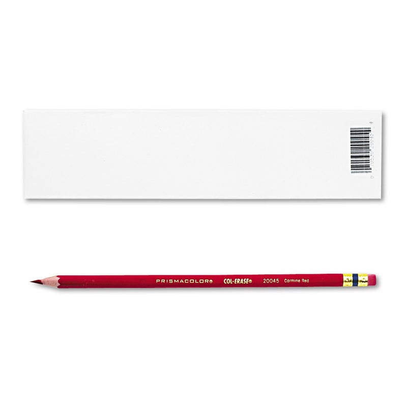 Prismacolor 2 DOZEN Col-Erase Erasable Colored Pencil Carmine Red - Image 1