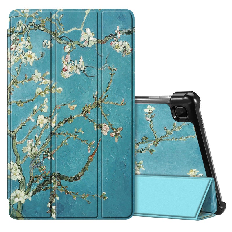 Fintie Slim Case for Samsung Galaxy Tab A7 Lite 8.7 Inch 2021 Model (SM-T220/T225/T227), Ultra Thin Lightweight Hard Back Shell Tri-Fold Stand Cover, Blossom - Image 1