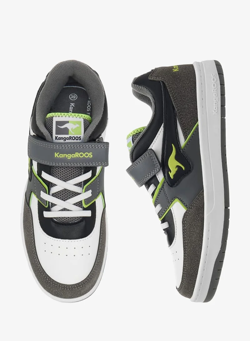 kangaROOS Women's Panelled Sports Shoes With Hook And Loop Closure