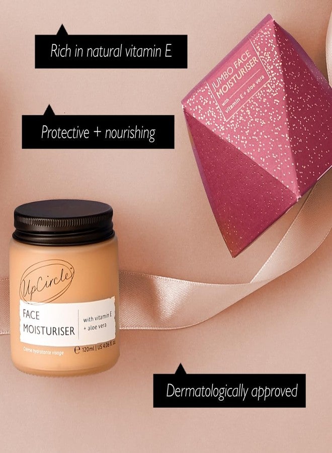 UPCIRCLE Jumbo Face Moisturiser with Argan Powder 120ml - Nourishing Day Cream - Vitamin E, Aloe Vera, Glycerin, Shea + Coconut Butter - Natural, Vegan + Cruelty-Free - Image 2