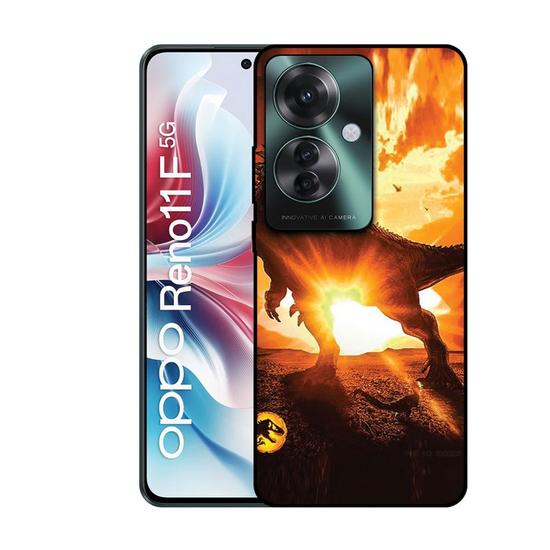 EYE CATCH Printed Protective Case Cover For Oppo Reno 11 F -  Dinosaur - Image 1