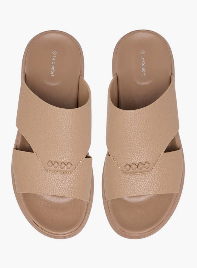 Le Confort Men Textured Slip-On Comfort Sandals  - Image 1