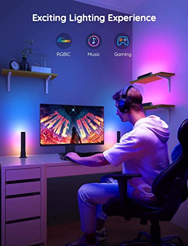 Govee أشرطة إضاءة LED الذكية من Govee، تعمل مع أليكسا ومساعد جوجل، إضاءة خلفية WiFi RGBICWW للتلفاز مع أوضاع المشهد والموسيقى للألعاب، الصور، الكمبيوتر، وتزيين الغرفة - Image 2