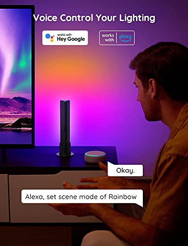 Govee أشرطة إضاءة LED الذكية من Govee، تعمل مع أليكسا ومساعد جوجل، إضاءة خلفية WiFi RGBICWW للتلفاز مع أوضاع المشهد والموسيقى للألعاب، الصور، الكمبيوتر، وتزيين الغرفة - Image 4