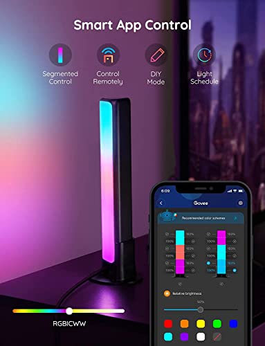 Govee أشرطة إضاءة LED الذكية من Govee، تعمل مع أليكسا ومساعد جوجل، إضاءة خلفية WiFi RGBICWW للتلفاز مع أوضاع المشهد والموسيقى للألعاب، الصور، الكمبيوتر، وتزيين الغرفة - Image 5