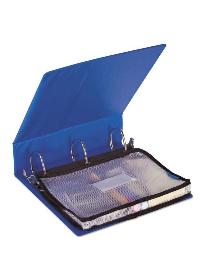 Advantus Expanding Zipper Pouch, Clear/Black - 13 in x 11.5 in x 1.25 in - Image 2