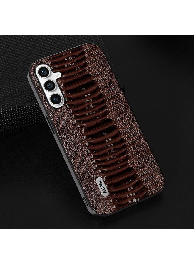 S-TOP Case For Samsung Galaxy S23 FE 5G ABEEL Genuine Leather Weilai Series Phone Case - Image 3