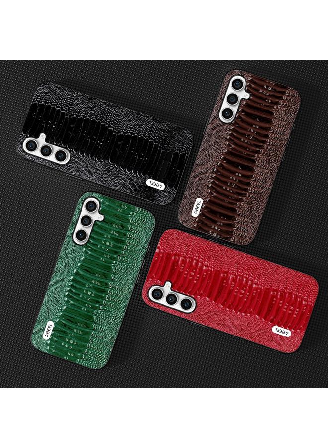S-TOP Case For Samsung Galaxy S23 FE 5G ABEEL Genuine Leather Weilai Series Phone Case - Image 5