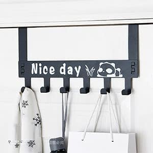 Glitzn Pack of 2 Heavy Duty CarbonMetal Over Door Hanger for Cloths Drill Free Door Hanging Hooks for Bathroom Bedroom Kitchen Scarf Coat Towel Holder - Image 5