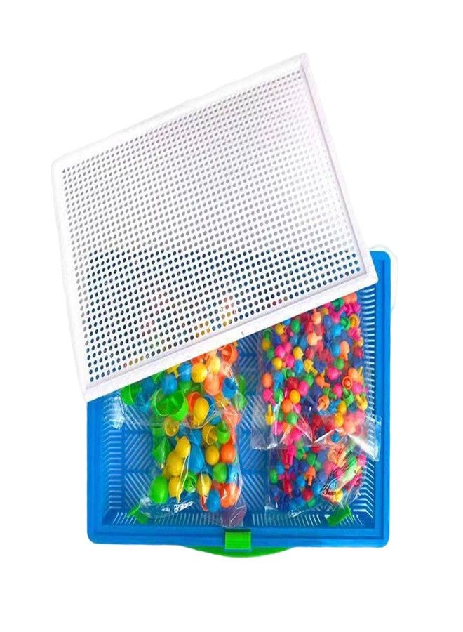 Colaxi Mushroom Nails Pegboard Fine Motor Skill Occupational Activities, 296pcs Nail Beads - Image 1