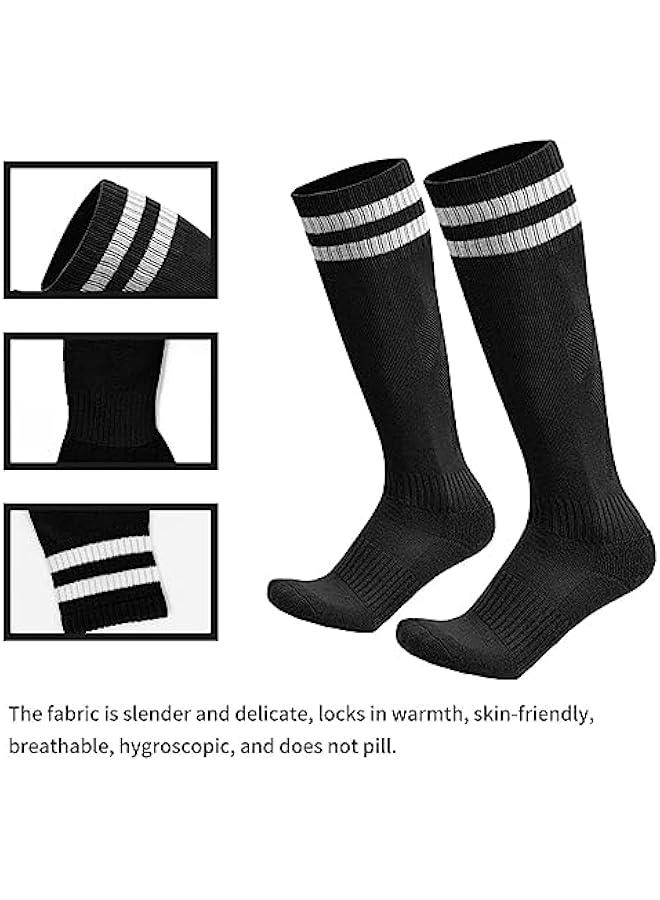 HOOKOR Soccer Shin Guards Wit Socks For 3-15 Years Kids Youth,Lightweight and Breathable Soccer Equipment Shin Pads and Long Soccer Socks Boys and Girls for Football Games - Image 2