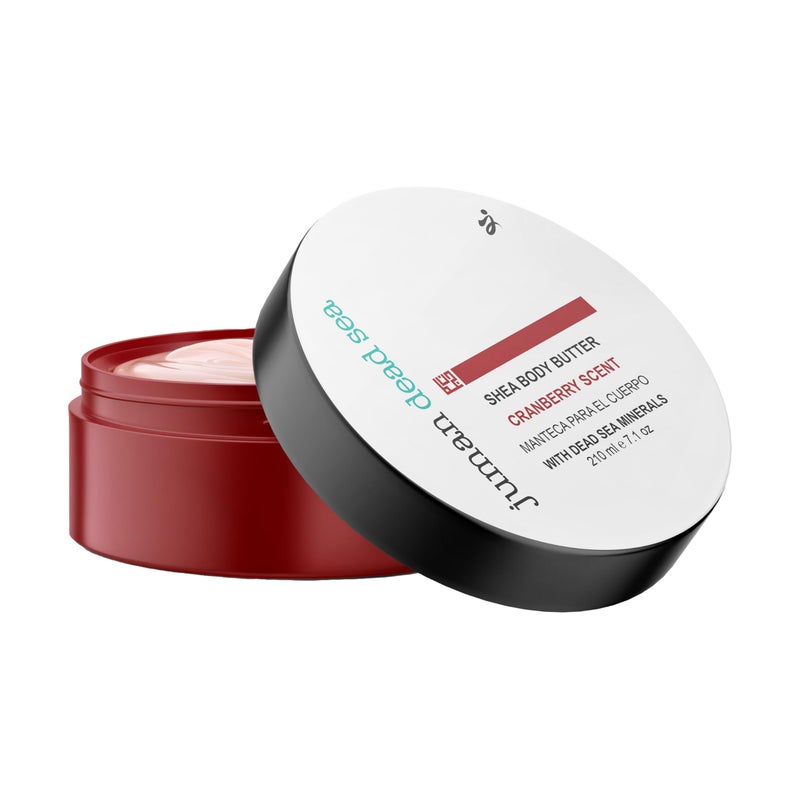 JUMAN Dead Sea Minerals Body Moisturizer Made with Active Natural Ingredients Free from Harmful Ingredients Plant Rich Hydrating Moisturizer with Shea Cocoa Butter Cranberry Scent 71oz