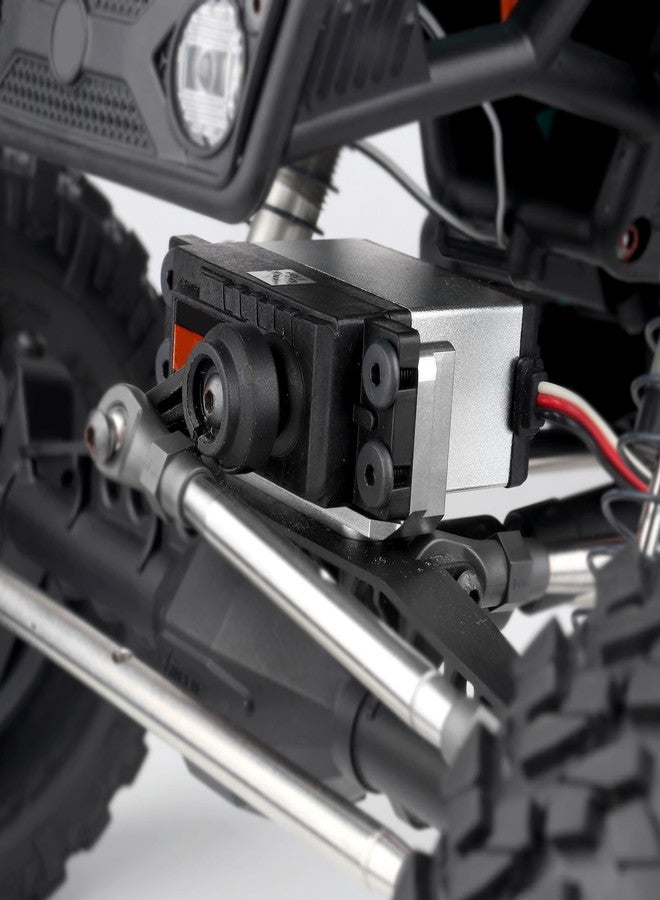 HobbyPark Aluminum Axle Servo Mount for 1/10 Capra UTB10 RC Crawler Upgrades Accessories, Upgraded Servo Motors Mounting, Servo Holder Bracket (Silver) - Image 5