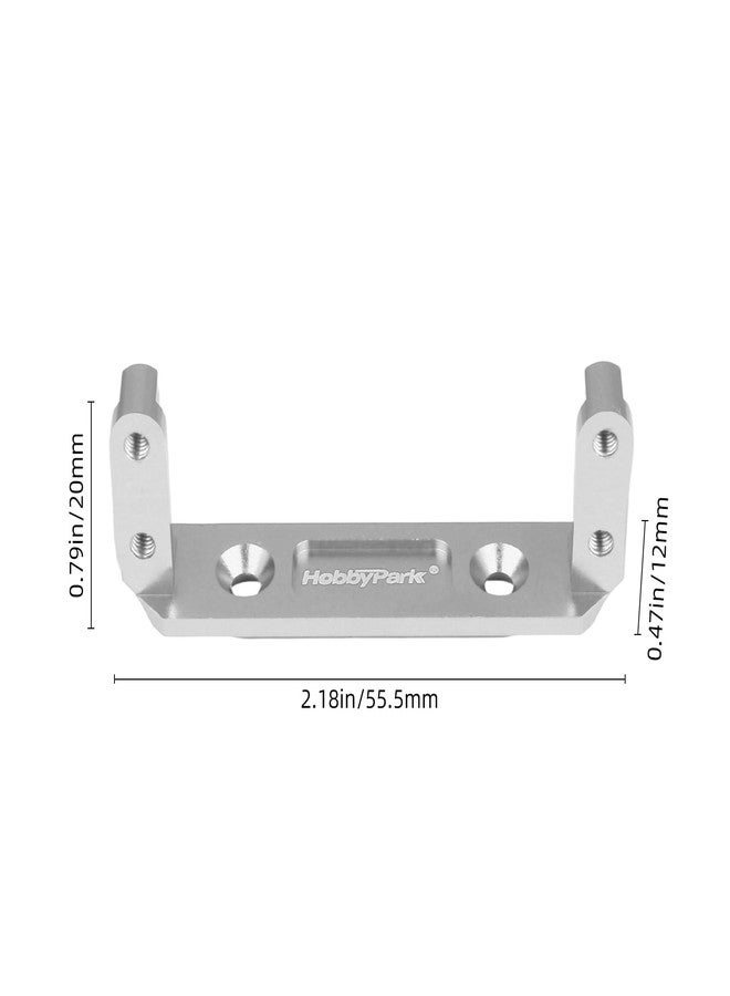 HobbyPark Aluminum Axle Servo Mount for 1/10 Capra UTB10 RC Crawler Upgrades Accessories, Upgraded Servo Motors Mounting, Servo Holder Bracket (Silver) - Image 2