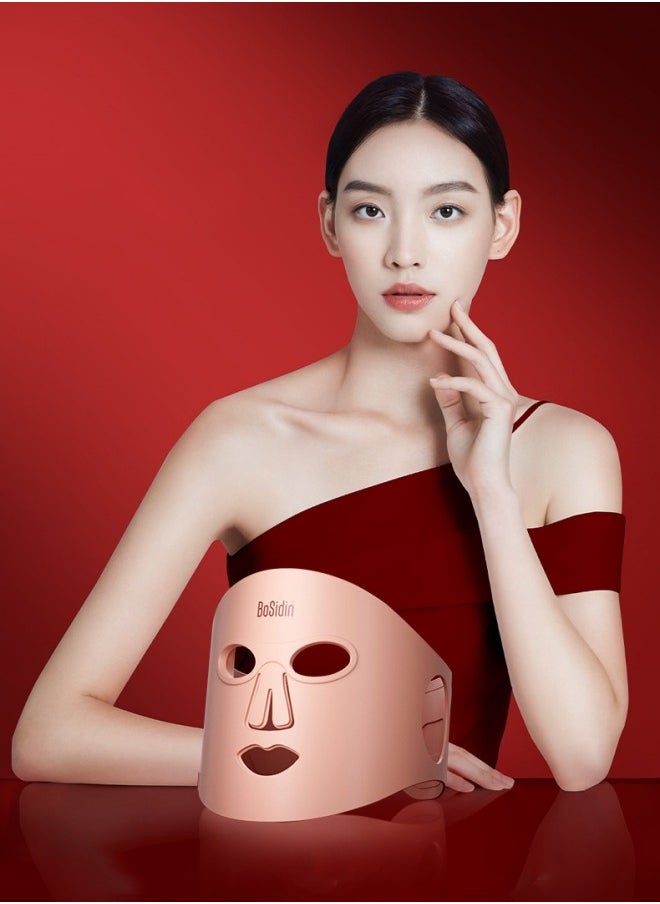 Bosidin Red Light Silicone Mask Household Photon Rejuvenating LED Mask Device  - Image 2