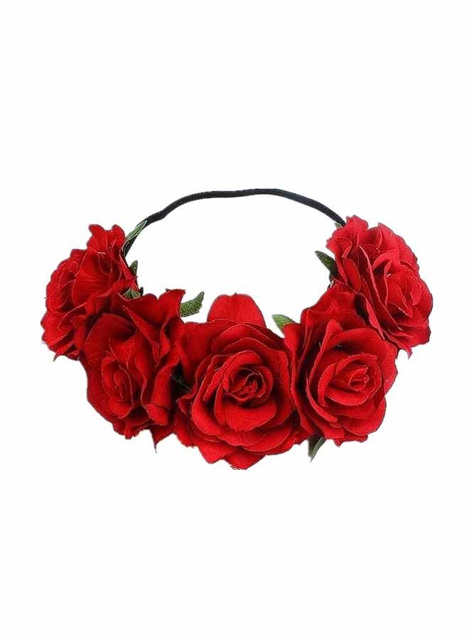 NIBEMINENT Trendy And Stylish Elastic Headband Red