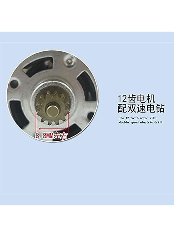 14 4V 14 Teeth 9 6mm Shaft RS550 Motor Cordless Drill Screwdriver 550 Motor Gear Projects - Image 5