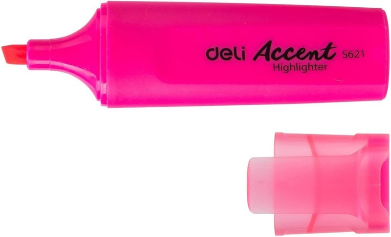 Deli Accent Highlighter Pink - Pack of 1 - Image 1