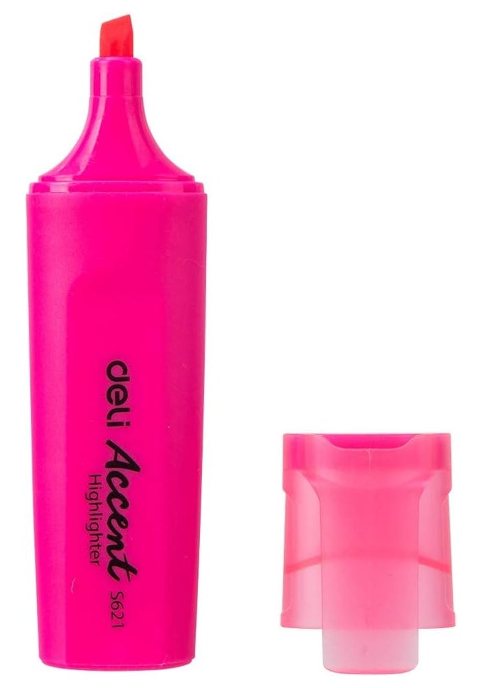 Deli Accent Highlighter Pink - Pack of 1 - Image 3