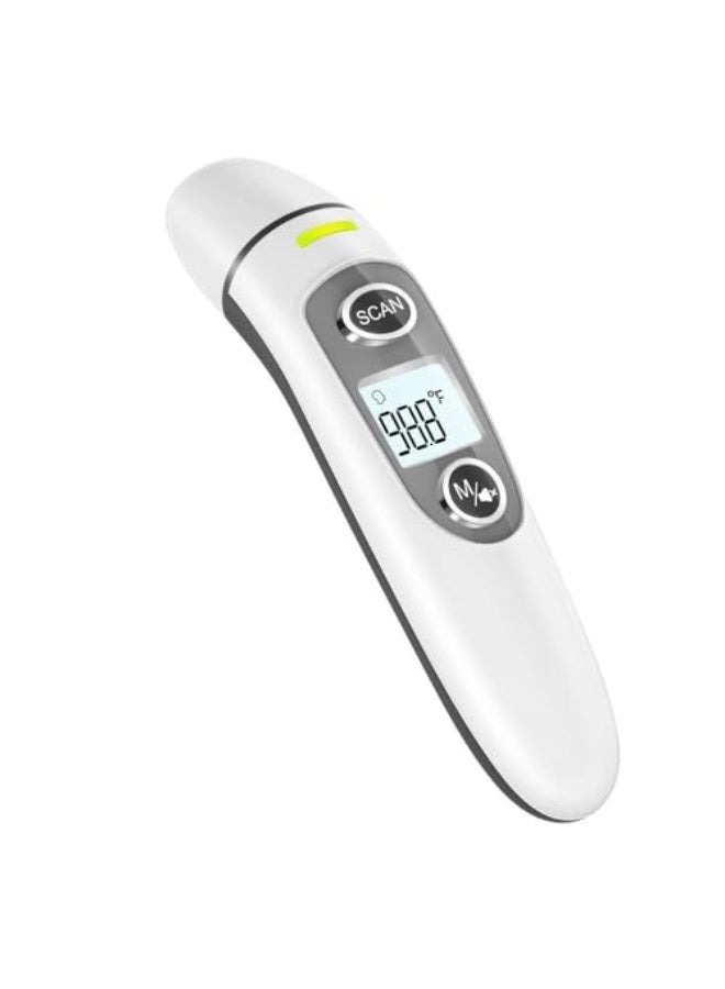 SKY-TOUCH Forehead and Ear Thermometer for Adults, Kids and Baby,Touchless Digital Infrared Thermometer,with LCD Screen, Memory Recall, Fever Alarm,Auto Shutdown,White,39 * 27.3 * 160mm  - Image 1
