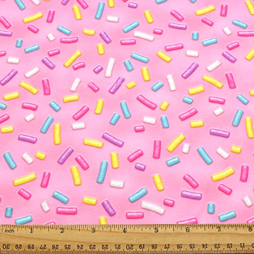 David Angie Candy Printed Double Brushed Polyester Fabric Soft Smooth 4 Way Stretch Knit Fabric by The Yard for Dress Sewing (Pink) - Image 3